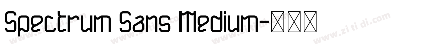 Spectrum Sans Medium字体转换